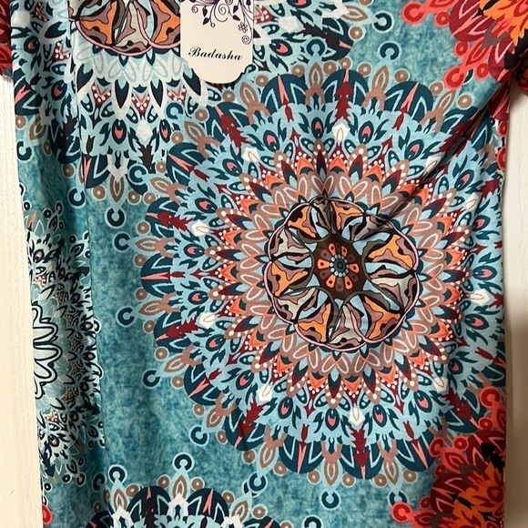 Badasha size S short sleeve maxi dress NWT - Picture 3 of 5